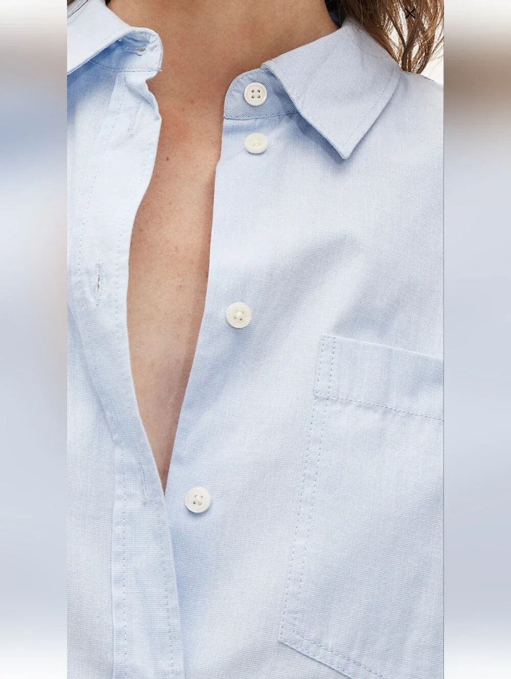 J Crew Étienne oversized button-up shirt in lightweight oxford BY733 Size S